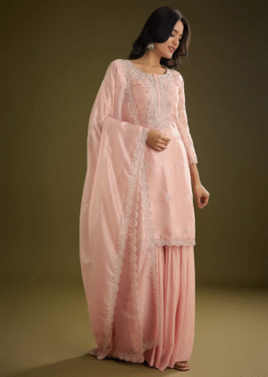 Ivory Muse – Indo-Western Fusion Look